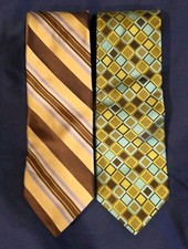 Lotto 2 cravatte uomo seta TED