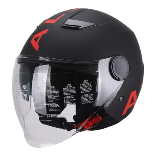 Casco moto design - al, nero