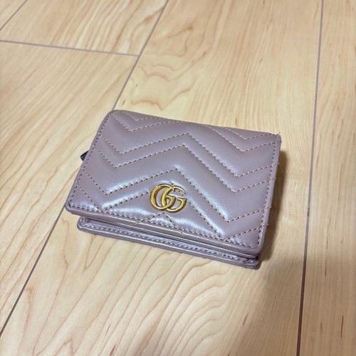 Gucci pink fold wallet - bi,