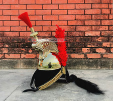 Elmetto in ottone Napoleone - Elmetto Napoleone Pickelhaube - Cavalleria fran...