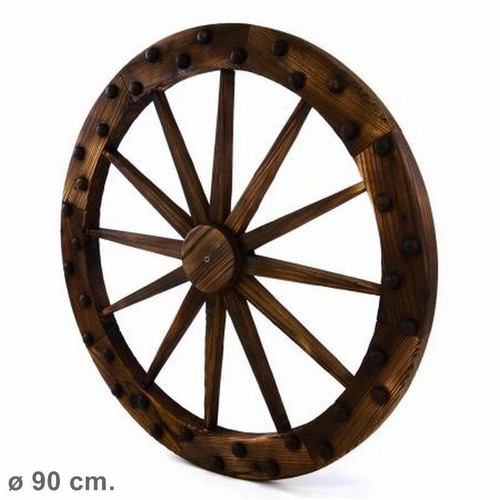 Ruota carro legno 90 - legno,