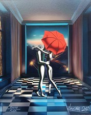 Mark Kostabi - Fine art giclée su cartoncino numerata e firmata