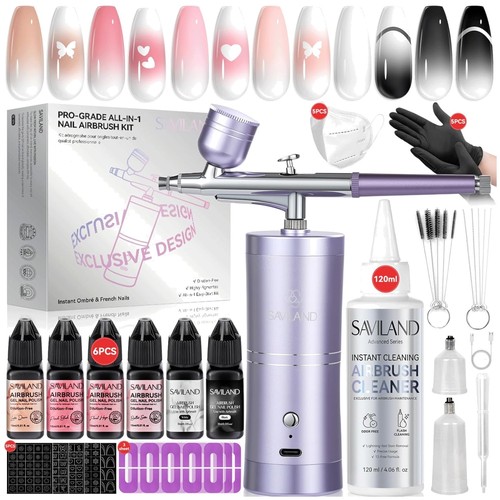 Set aerografo rosa