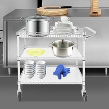 Carrello di servizio 3 livelli carrello di trasporto con ruote carrello da cucina carrello con ruote carrello fai da te