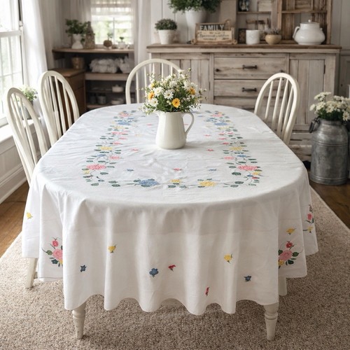 Tovaglia floreale vintage con