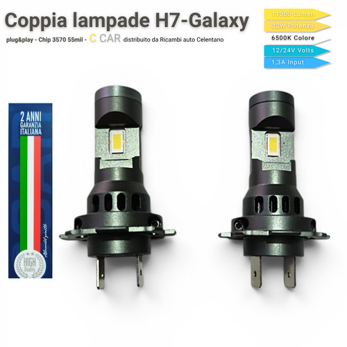 Kit lampade led galaxy - h7,