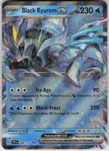 Holo foil black kyurem - foil, ex