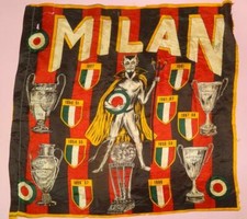 BANDIERA VINTAGE MILANO ITALIA