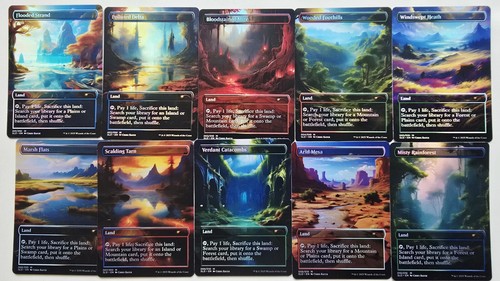 Fetch land set foil di - land,