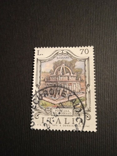 Italia francobollo fontana - italia, 1
