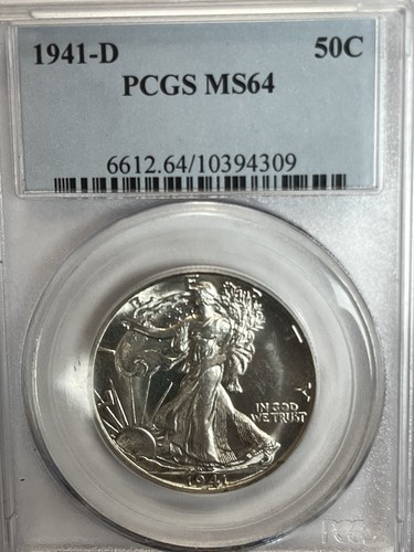 1941 walking liberty mezzo - 1941, d
