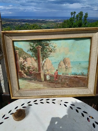 Quadro olio tela - tela,, capri