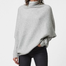 Maglione maglione ALL SAINTS Ridley lana/cashmere grigio artico ASO Meghan Markle taglia M