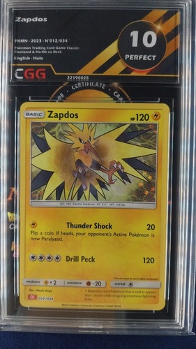 Carte pokemon zapdos cgg - zapdos, 10