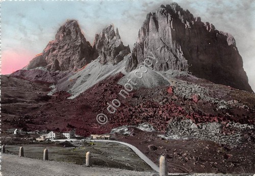 Cartolina dolomiti giogo del - cartolina,