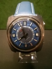 GLOBUS ALARM, swiss made, meccanico, funzionante, 34 mm. con allarme!