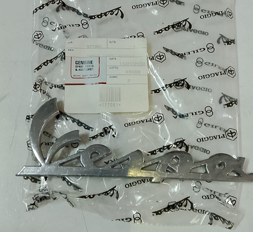 Piaggio vespa 577081 targa - piaggio,