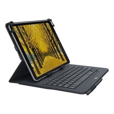 Logitech Universal Folio Cover iPad o Tablet con Tastiera Bluetooth Wireless, Pe