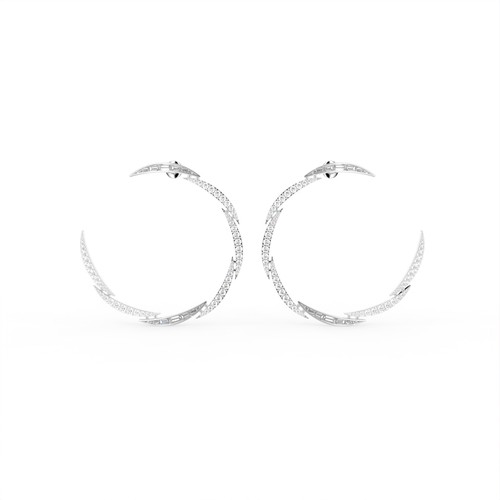 Orecchini oro bianco 18 - orecchini, in