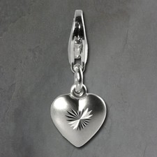 Silberdream Charm Cuore 925 In