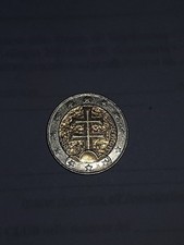 2 Euro Slovensko 2009 RARA con errore di conio - ERRORE DI CONIO VISIBILE Satan