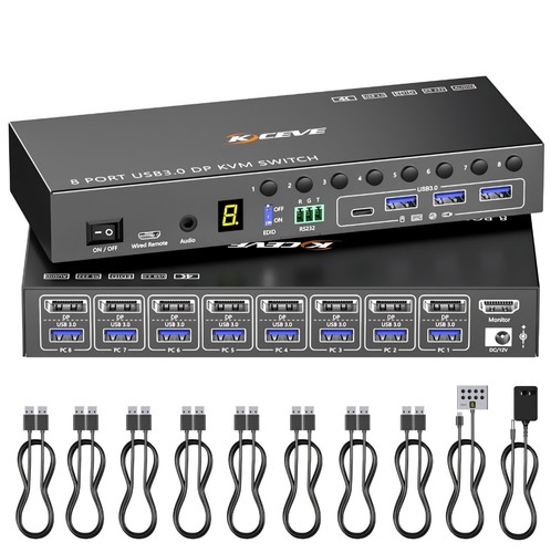 Switch kvm porte displayport - switch, 8