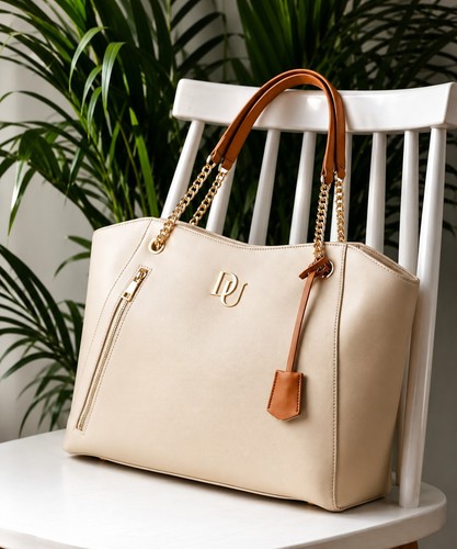 Borsa donna beige pelle - , pu