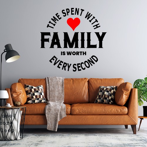 Adesivi wall art famiglia - adesivi,