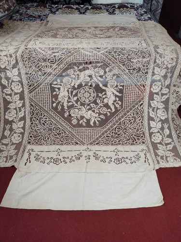 Antique amazing linen lace - antique,