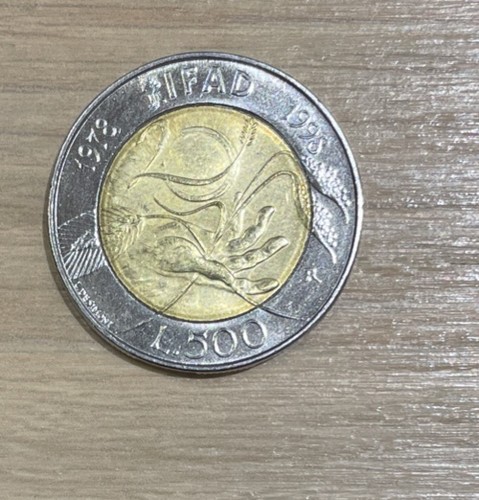 Moneta 500 lire - ifad, ventennio