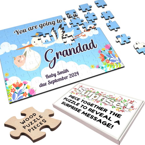 Puzzle legno personalizzato - in,