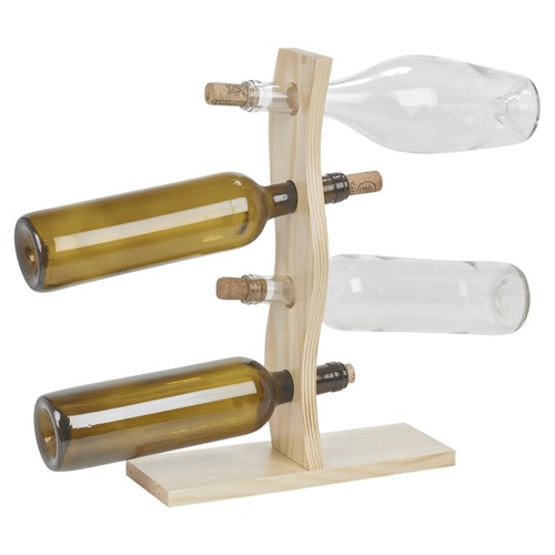 Wine rack stand wooden - 4,