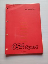 Benelli 354 Sport 1979 catalogo ricambi originale spare parts catalogue