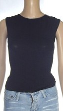 Intimissimi Maglia Jersey Da Donna S Small 40 Eu36 Nero Schiena Scoperta Fiocco