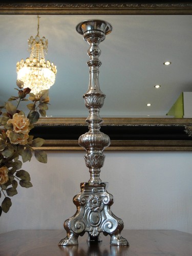 Candelabro chiesa argento - candelabro,
