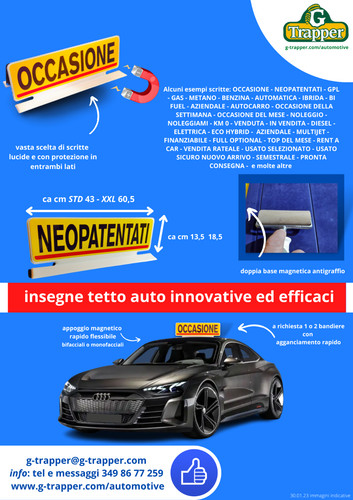 Cartelli tetto auto calamitati - cartelli,