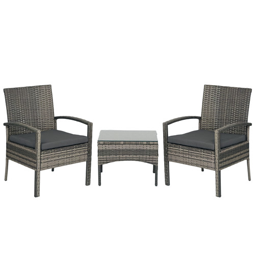 Outsunny set bistrot rattan - in,