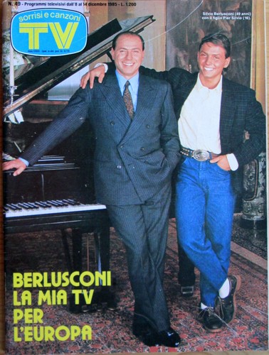 Sorrisi 1985 berlusconi - sorrisi,