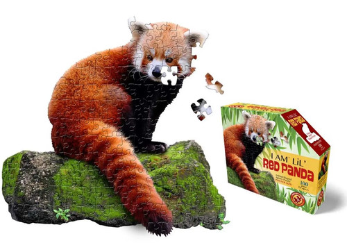Lil red panda puzzle - lil',