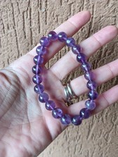 STUPENDO BRACCIALE IN AMETISTA ** SFERE DA 8 mm