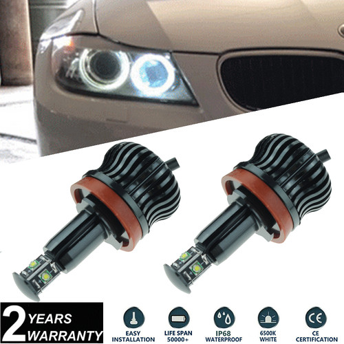 40w e92 led bianco - h8, occhi