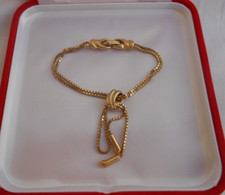 BRACCIALE MONET metallo colore oro pendente movibile