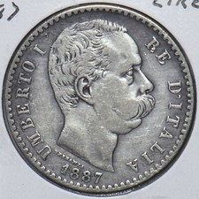 Italy 1887 2 Lire 296700