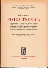 ?Emanuele Foà -  Elementi di Fisica Tecnica - Bologna