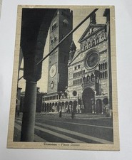 CARTOLINA CREMONA - PIAZZA DUOMO FG ANIMATA VIAGGIATA 