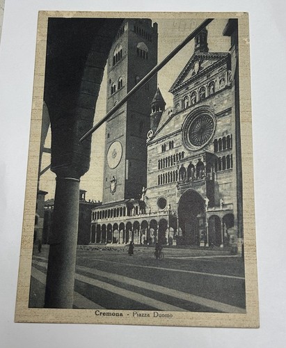 Cartolina cremona piazza - cremona,