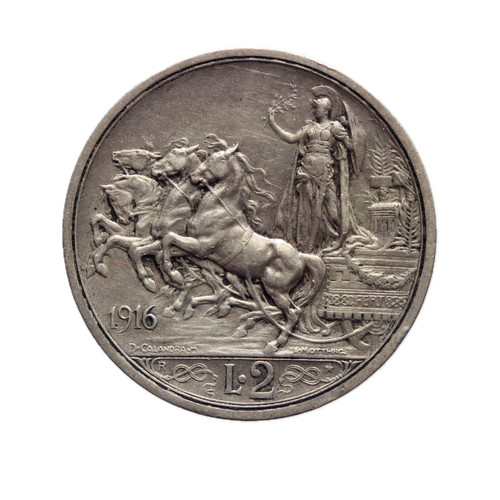 Regno italia 2 lire - dn,
