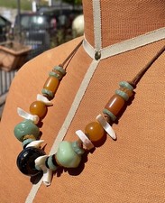 Vintage Ugo Correani Anni ‘80 Collana in Madreperla e Resina 80’s necklace