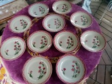 11 Assiettes Plates Faience