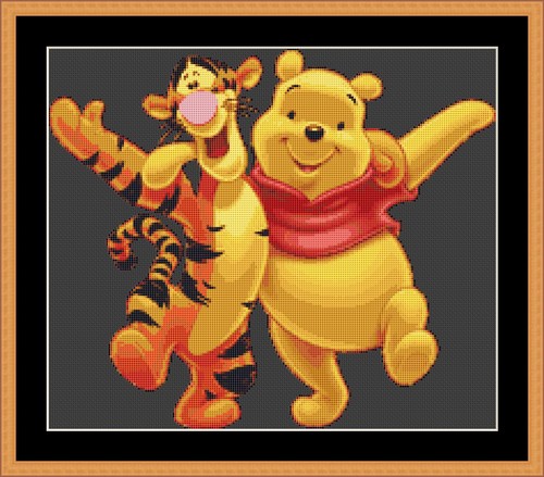 Kit punto croce winnie the - kit,